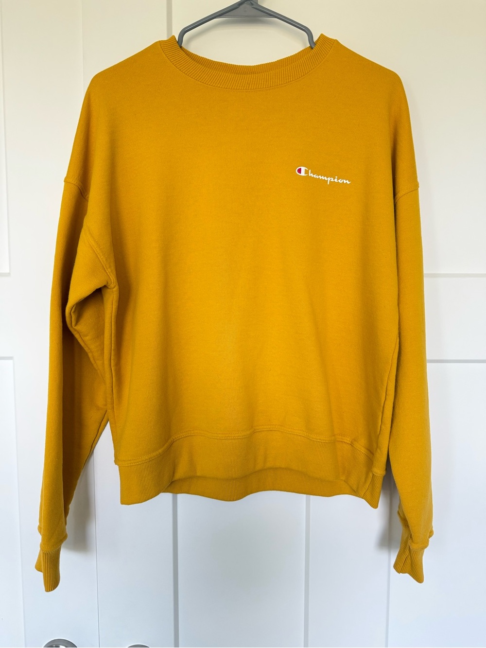 Champion Women's Crewneck Sweatshirt - Mustard